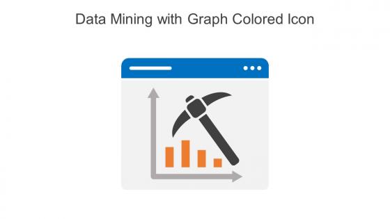 Data Mining With Graph Colored Icon In Powerpoint Pptx Png And Editable Eps Format