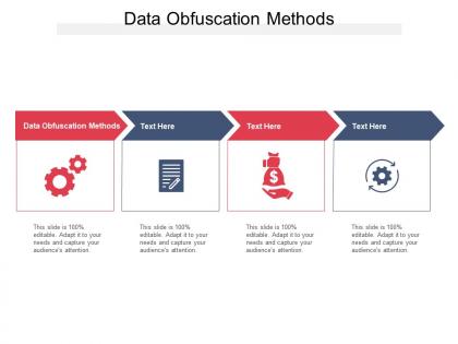 Data obfuscation methods ppt powerpoint presentation model graphics pictures cpb