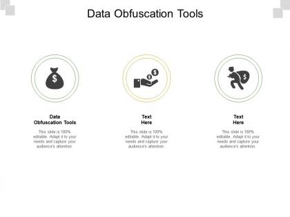 Data obfuscation tools ppt powerpoint presentation infographics example cpb
