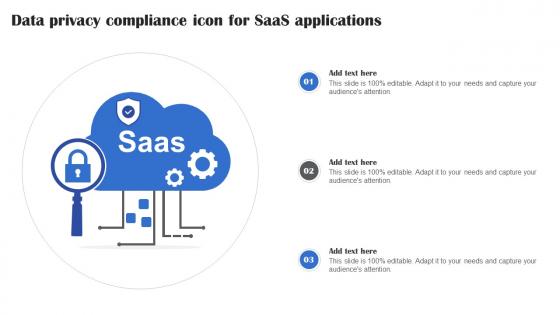 Data Privacy Compliance Icon For Saas Applications