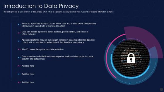 Data Privacy It Introduction To Data Privacy