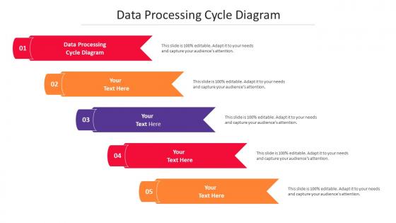 Data Processing Cycle Diagram Ppt Powerpoint Presentation Model Mockup Cpb