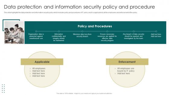 Data Protection And Information Security Policy Company Policies And Procedures Manual