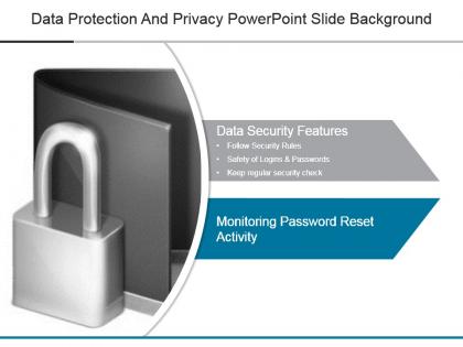 Data protection and privacy powerpoint slide background