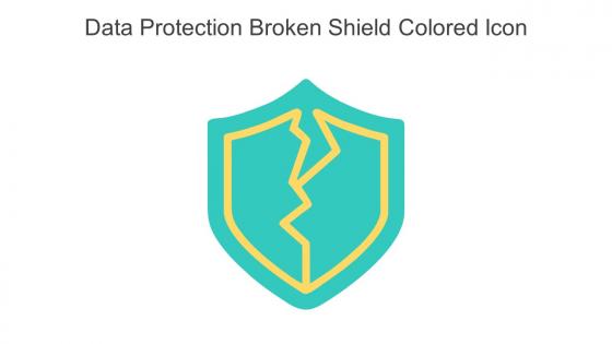 Data Protection Broken Shield Colored Icon In Powerpoint Pptx Png And Editable Eps Format