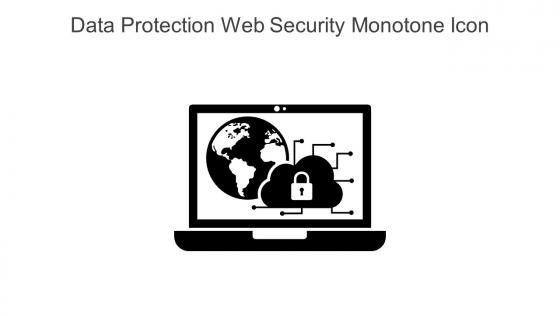 Data Protection Web Security Monotone Icon In Powerpoint Pptx Png And Editable Eps Format