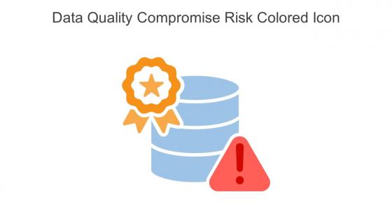 Data Quality Compromise Risk Colored Icon In Powerpoint Pptx Png And Editable Eps Format