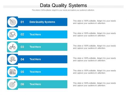 Data quality systems ppt powerpoint presentation visual aids example 2015 cpb