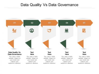 Data quality vs data governance ppt powerpoint presentation inspiration background cpb