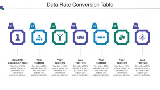 Data Rate Conversion Table Ppt Powerpoint Presentation Model Graphics Tutorials Cpb
