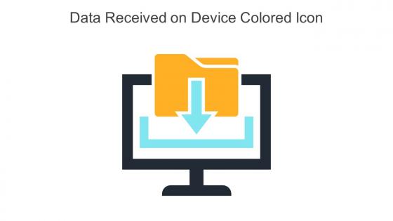 Data Received On Device Colored Icon In Powerpoint Pptx Png And Editable Eps Format