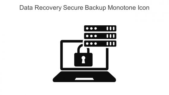 Data Recovery Secure Backup Monotone Icon In Powerpoint Pptx Png And Editable Eps Format