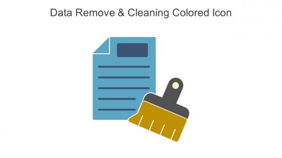 Data Remove And Cleaning Colored Icon In Powerpoint Pptx Png And Editable Eps Format