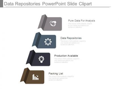 Data repositories powerpoint slide clipart