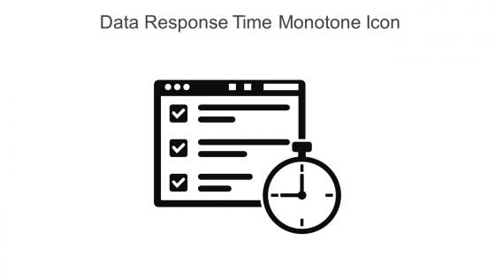 Data Response Time Monotone Icon In Powerpoint Pptx Png And Editable Eps Format