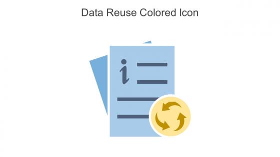 Data Reuse Colored Icon In Powerpoint Pptx Png And Editable Eps Format