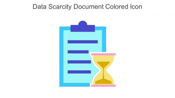 Data Scarcity Document Colored Icon In Powerpoint Pptx Png And Editable Eps Format