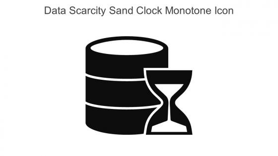 Data Scarcity Sand Clock Monotone Icon In Powerpoint Pptx Png And Editable Eps Format