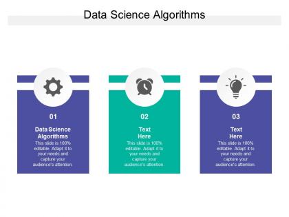 Data science algorithms ppt powerpoint presentation gallery designs cpb