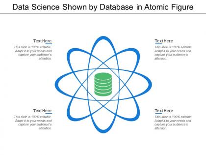 Data science shown by database in atomic figure