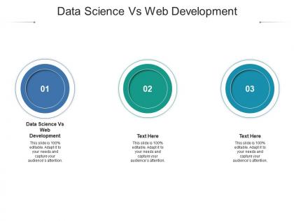 Data science vs web development ppt powerpoint presentation ideas professional cpb