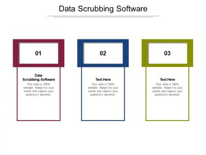 Data scrubbing software ppt powerpoint presentation layouts slides cpb