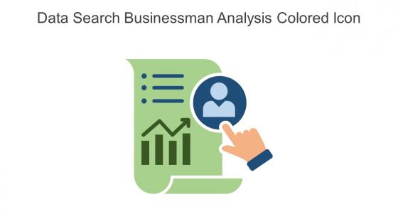 Data Search Businessman Analysis Colored Icon In Powerpoint Pptx Png And Editable Eps Format