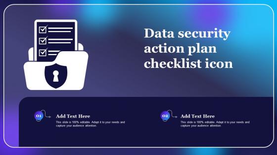 Data Security Action Plan Checklist Icon