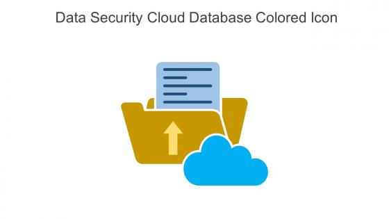 Data Security Cloud Database Colored Icon In Powerpoint Pptx Png And Editable Eps Format