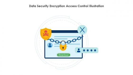 Data Security Encryption Access Control Illustration