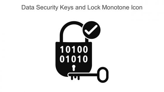Data Security Keys And Lock Monotone Icon In Powerpoint Pptx Png And Editable Eps Format