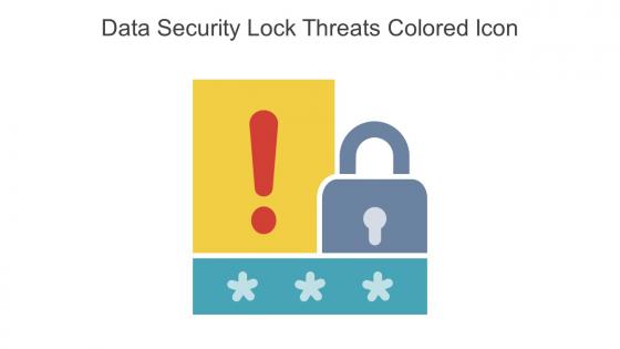 Data Security Lock Threats Colored Icon In Powerpoint Pptx Png And Editable Eps Format