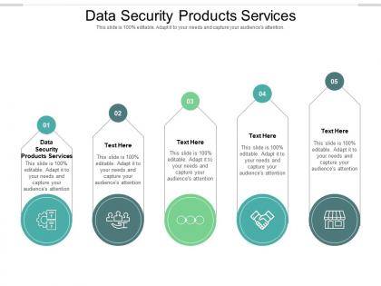 Data security products services ppt powerpoint presentation infographic template cpb