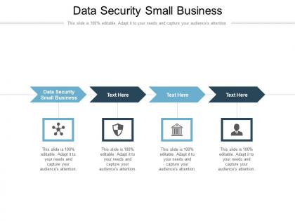 Data security small business ppt powerpoint presentation model display cpb
