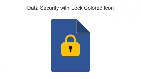 Data Security With Lock Colored Icon In Powerpoint Pptx Png And Editable Eps Format