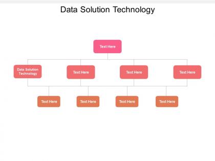 Data solution technology ppt powerpoint presentation summary images cpb