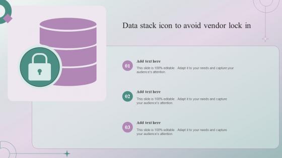 Data Stack Icon To Avoid Vendor Lock In