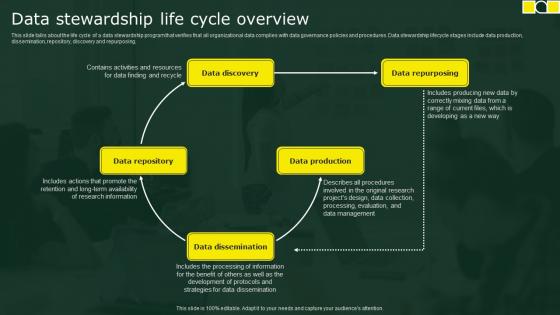 Data Stewardship Life Cycle Overview Stewardship By Business Process Model