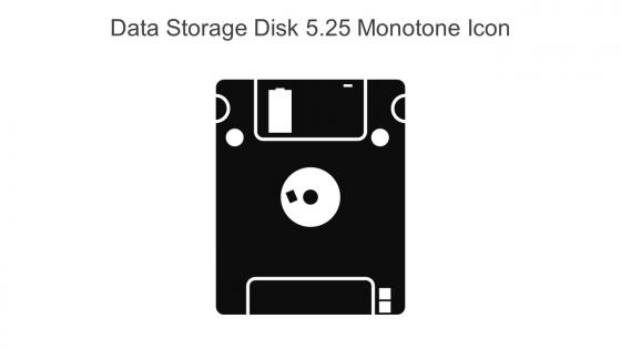 Data Storage Disk 5 25 Monotone Icon In Powerpoint Pptx Png And Editable Eps Format