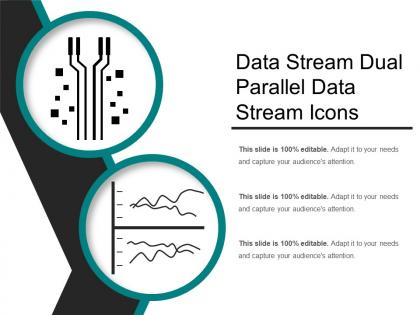 Data stream dual parallel data stream icons