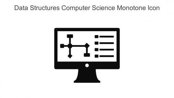 Data Structures Computer Science Monotone Icon In Powerpoint Pptx Png And Editable Eps Format