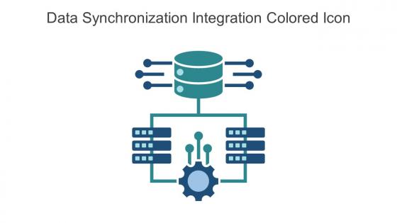 Data Synchronization Integration Colored Icon In Powerpoint Pptx Png And Editable Eps Format