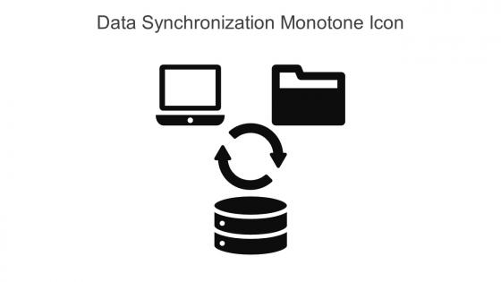 Data Synchronization Monotone Icon In Powerpoint Pptx Png And Editable Eps Format