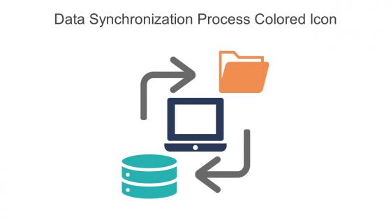 Data Synchronization Process Colored Icon In Powerpoint Pptx Png And Editable Eps Format