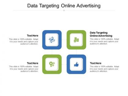 Data targeting online advertising ppt powerpoint presentation gallery clipart cpb