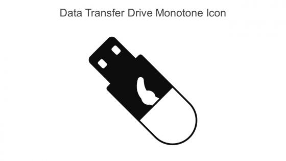 Data Transfer Drive Monotone Icon In Powerpoint Pptx Png And Editable Eps Format