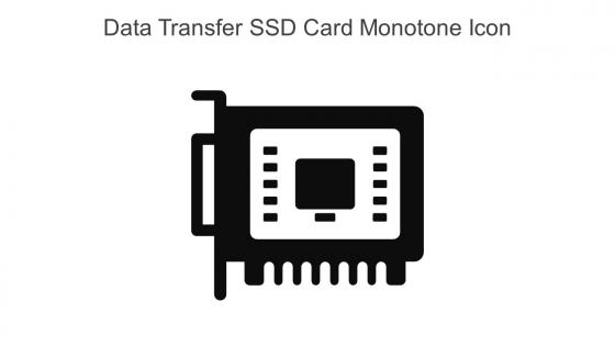 Data Transfer SSD Card Monotone Icon In Powerpoint Pptx Png And Editable Eps Format
