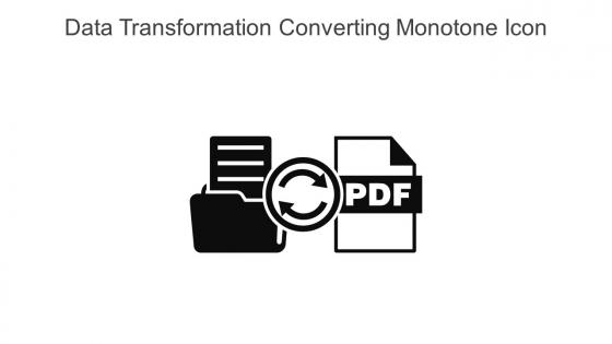 Data Transformation Converting Monotone Icon In Powerpoint Pptx Png And Editable Eps Format