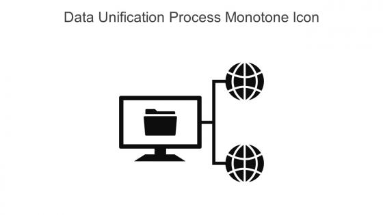 Data Unification Process Monotone Icon In Powerpoint Pptx Png And Editable Eps Format