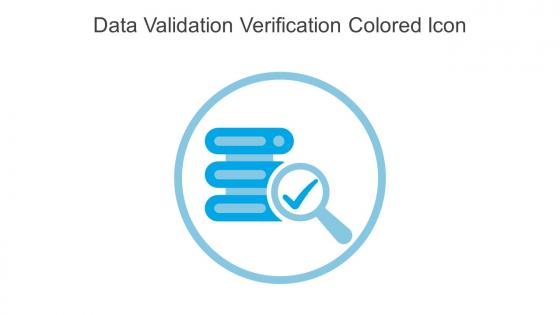 Data Validation Verification Colored Icon In Powerpoint Pptx Png And Editable Eps Format
